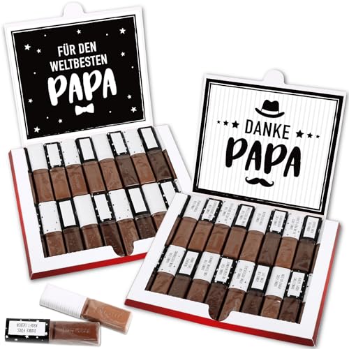 BOOMTOP 44 Aufkleber für Merci Schokolade Danke Papa Geschenk zum Vatertag Blanko Schokolade Sticker Banderole zum Beschriften Bester Papa der Welt Dankeschön Geschenke für Geburtstag Weihnachten von BOOMTOP