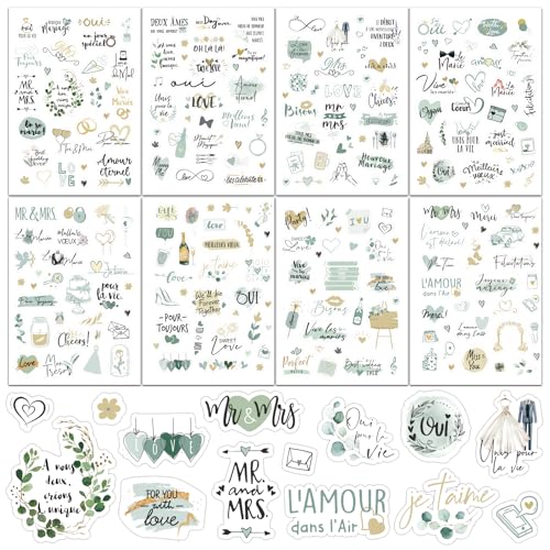 BOOMTOP Französich Sticker Hochzeit Aufkleber Gästebuch Sticker Junggesellinnenabschied Deko Hochzeit Fotoalbum 240+ Motive BOOMTOP Französich Sticker Hochzeit Aufkleber Gästebuch Sticker Junggesellinnenabschied Deko Hochzeit Fotoalbum 240+ Motive von BOOMTOP