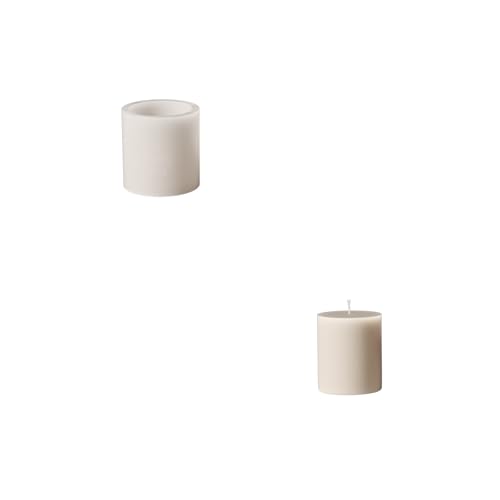 BOOWAN NICOLE Bogen Kerzen Jar Kerzengefäße Beton Silikonformen mit Kerzen Nachfüll Silikonformen,Jesmonite Kerzenständer Gips Gießformen für Kerzenherstellung Handwerk (LZ0838) von BOOWAN NICOLE