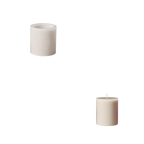 BOOWAN NICOLE Bogen Kerzen Jar Kerzengefäße Beton Silikonformen mit Kerzen Nachfüll Silikonformen,Jesmonite Kerzenständer Gips Gießformen für Kerzenherstellung Handwerk (LZ0839) von BOOWAN NICOLE