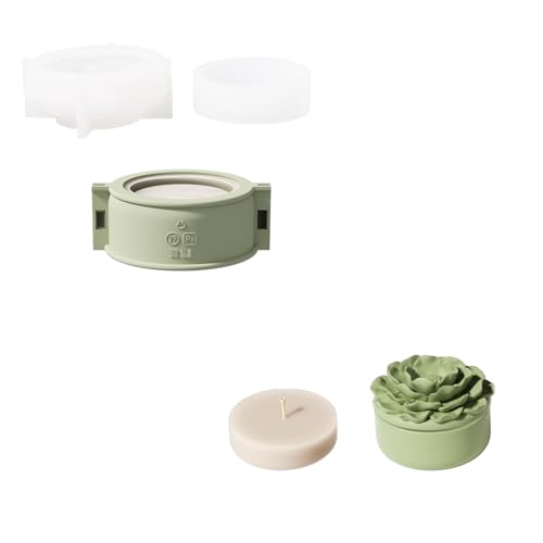 BOOWAN NICOLE Kamelie Kerzengefäße mit Deckel Beton Silikonformen & Kerzen Nachfüll Silikonformen,Jesmonite Kerzenständer Gips Gießformen für Handwerk Geschenke zum Valentinstag (SH1142+LZ0799) BOOWAN NICOLE Kamelie Kerzengefäße mit Deckel Beton Silikonformen & Kerzen Nachfüll Silikonformen,Jesmonite Kerzenständer Gips Gießformen für Handwerk Geschenke zum Valentinstag (SH1142+LZ0799) von BOOWAN NICOLE