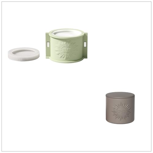 BOOWAN NICOLE Sonnen-Totem Kerzengefäße/Kerzen Jar Beton Silikonformen, Jesmonite Kerzenständer Gips Gießformen für Kerzenherstellung Handwerk (SH1202) von BOOWAN NICOLE