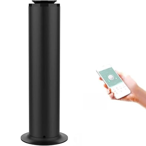 BOOZXCV Smart Scent Air Machine, 500 ml elektrischer Duftöl-Aroma-Diffusor, Bluetooth-Diffusor für wasserlose ätherische Öle, 1500 Quadratfuß Abdeckung (Black) von BOOZXCV
