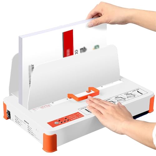 Heißleimbindemaschine - Elektrischer Schmelzbinder für A5-, A4-, A3-Papier - ideal für Büros und Schulen von BOOZXCV