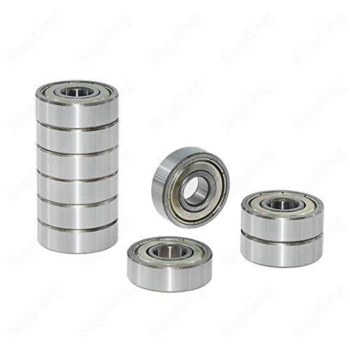 BOQEJNHR 10 Stück 608ZZ Rillenkugellager, doppelt geschirmt, Miniatur-Kugellager aus Kohlenstoffstahl, einreihig, Größe 8 x 22 x 7 mm BOQEJNHR 10 Stück 608ZZ Rillenkugellager, doppelt geschirmt, Miniatur-Kugellager aus Kohlenstoffstahl, einreihig, Größe 8 x 22 x 7 mm von BOQEJNHR