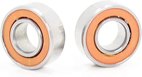 BOQEJNHR 2 Stück S688-2RS CB LD ABEC-7 Edelstahl Hybrid Si3N4 Keramiklager Angelrolle 8 x 16 x 5 mm S688RS von BOQEJNHR