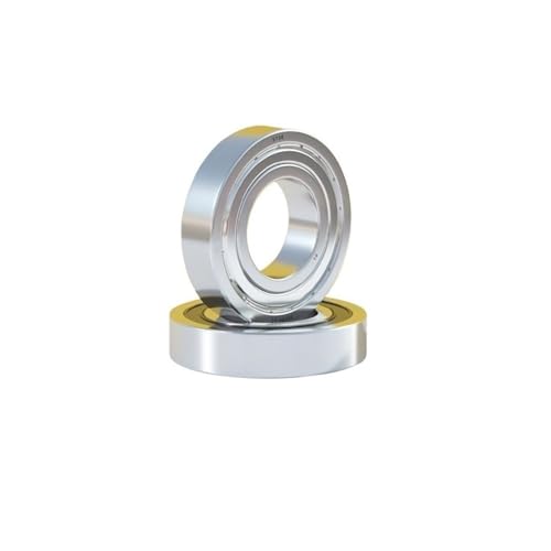 BOQEJNHR 2 stücke P4 S6300-2Z/S6301-2Z/S6302-2Z/S6303-2Z/S6304-2Z/S6305-2Z Edelstahl Lager 440/304 Lager Zubehör(SS6304-2Z 304) von BOQEJNHR