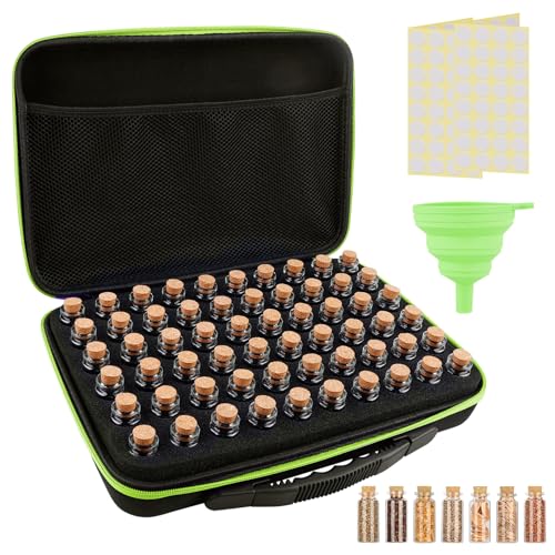 60 Slots Saatgut Aufbewahrungsbox, Samen Organizer, Seed Storage Organizer Diamond Painting Aufbewahrungsbox, Saatgut Aufbewahrung Mit 60 Flaschen, Etikettenaufklebern, Trichter, Für Samen, Handwerk 60 Slots Saatgut Aufbewahrungsbox, Samen Organizer, Seed Storage Organizer Diamond Painting Aufbewahrungsbox, Saatgut Aufbewahrung Mit 60 Flaschen, Etikettenaufklebern, Trichter, Für Samen, Handwerk von BORDEAG