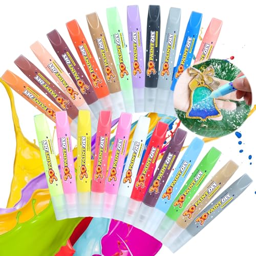 Candle Pen Set, 24er Set Kerzenfarbe, Premium Kerzenstifte je 10ml, Kerzenpen, Wachspen Sets, Candle Pen für Kerzen, Wachsfarben Kerzen Selber Machen Set zum Anmalen, Verzieren & Personalisieren Candle Pen Set, 24er Set Kerzenfarbe, Premium Kerzenstifte je 10ml, Kerzenpen, Wachspen Sets, Candle Pen für Kerzen, Wachsfarben Kerzen Selber Machen Set zum Anmalen, Verzieren & Personalisieren von BORDEAG