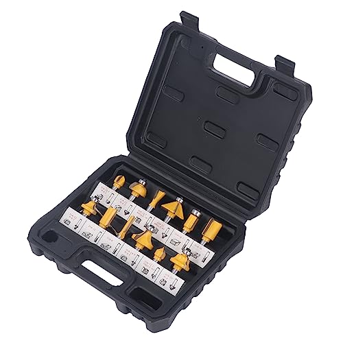 12 -pcs -Router -Bits 8mm Shank Carbid Blade Holzbearbeitungsschneider Set zum Kantenschlitztrimmen von BORDSTRACT