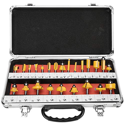 24PCS Holzbearbeitung Cutter Corner Round Bit Rabbiner -Bits -Kit für Holzschnitten -Gravurwerkzeuge 24PCS Holzbearbeitung Cutter Corner Round Bit Rabbiner -Bits -Kit für Holzschnitten -Gravurwerkzeuge von BORDSTRACT