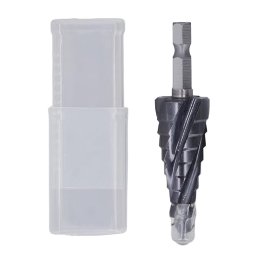 Bordstract Stufenbohrer, 9 Größen, 1/4 Zoll Bis 3/4 Zoll Bohrdurchmesser, 1/4 Zoll Schaft, M35 Kobalt, Härte 89 HRC, Zum Bohren Und Schneiden von Löchern in Holz Oder Metall Bordstract Stufenbohrer, 9 Größen, 1/4 Zoll Bis 3/4 Zoll Bohrdurchmesser, 1/4 Zoll Schaft, M35 Kobalt, Härte 89 HRC, Zum Bohren Und Schneiden von Löchern in Holz Oder Metall von BORDSTRACT