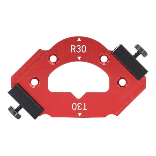 Corner Chamfer Template Aluminum Alloy Inner Outer Trimming Jig Woodworking Projects R30 T30 Radius Chamfer Template von BORDSTRACT