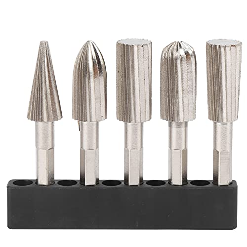 Drehdatei, 5pcs 1/4 Zoll Sechskantgriff Hochgeschwindigkeitsstahl Doppelgeschnittene Metallschleiferbohrmaschine zum Schnitzenpolieren eingestellt Drehdatei, 5pcs 1/4 Zoll Sechskantgriff Hochgeschwindigkeitsstahl Doppelgeschnittene Metallschleiferbohrmaschine zum Schnitzenpolieren eingestellt von BORDSTRACT