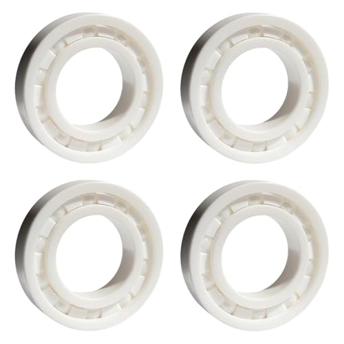 Full Ceramic Bearing, 4pcs 608CE 8x22x7mm Zirconia Ceramic Construction, High Temperature Resistance,Corrosion Proof Ideal for Fishing, Industrial Electronic Equipment,Marine, Power and More. von BORDSTRACT