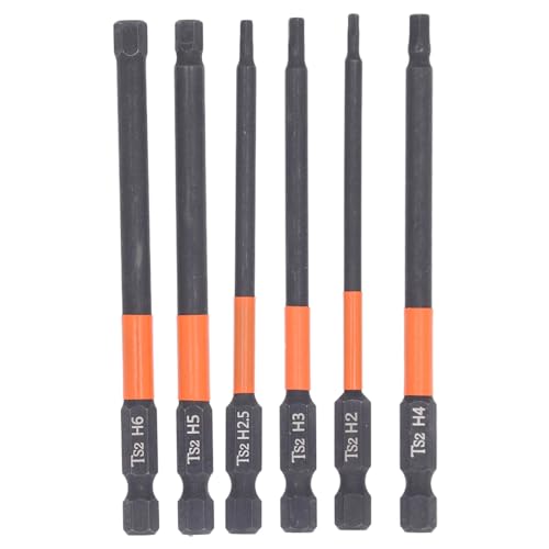 Sechskant-Inbusschlüssel-Bohrer-Set, 6-teiliges metrisches Sechskant-Bit-Set, Inbusschlüssel-Bit, starke magnetische S2-Legierung für die Kfz-Reparatur zu Hause Sechskant-Inbusschlüssel-Bohrer-Set, 6-teiliges metrisches Sechskant-Bit-Set, Inbusschlüssel-Bit, starke magnetische S2-Legierung für die Kfz-Reparatur zu Hause von BORDSTRACT
