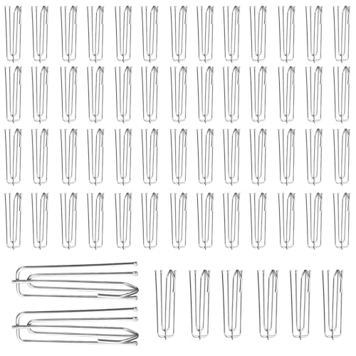 BORISCA 60 Stück Vorhang Haken, Gardinenhaken Edelstahl Vorhanghaken für Schienen Vorhänge Haken mit 4 Zinken, Gardinenschiene Haken Metall Curtain Hooks für Vorhänge, Türvorhänge und Duschvorhänge BORISCA 60 Stück Vorhang Haken, Gardinenhaken Edelstahl Vorhanghaken für Schienen Vorhänge Haken mit 4 Zinken, Gardinenschiene Haken Metall Curtain Hooks für Vorhänge, Türvorhänge und Duschvorhänge von BORISCA