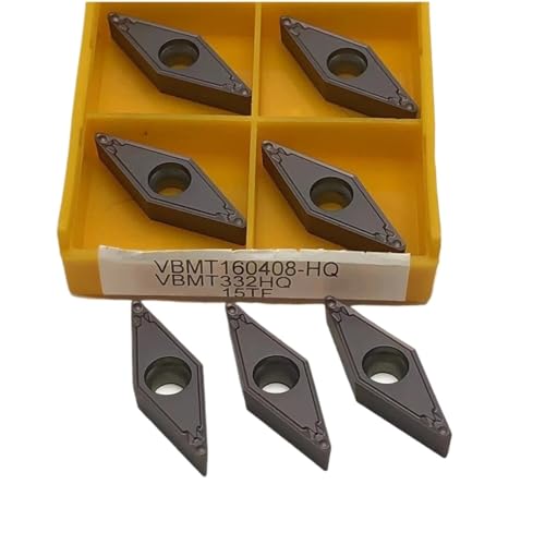 10 Stück VBMT160404 VBMT160408 HQ 15TF Hartlegierung Außenfräser für Drehwerkzeuge (VBMT160408-HQ 15TF) von BORRGTU