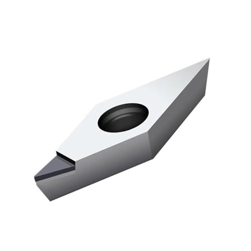 1pc VCGT110302 VCGT110304 Metall indizierbare Drehklinge Diamant Aluminiumlegierung Fräser Drehwerkzeug für harte Legierung (VCGT110304 R0.4 PCD) von BORRGTU
