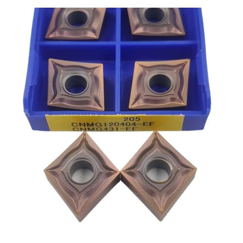 Indexierbare Drehklinge aus Metall 10 Stück CNMG120408-EF 205 Werkzeuge zum Drehen von außen aus Hartlegierung Klinge für Metallschneider für Edelstahl von BORRGTU