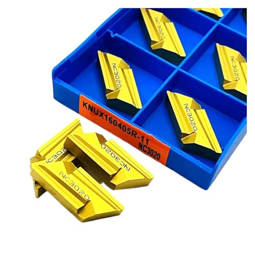 Indexierbare Drehklinge aus Metall 10 Stück KNUX160405R KNUX160405L NC3020 Drehwerkzeug aus Hartlegierung Drehwerkzeug (KNUX160405R NC3020) von BORRGTU