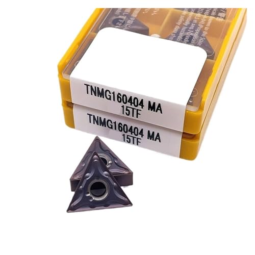 Indexierbare Drehklinge aus Metall 10 Stück TNMG160404-MA TNMG160408-MA 15TF 6020 735 Schneidwerkzeuge für Drehmaschine aus Hartlegierung Werkzeug zum externen Drehen (TNMG160404-MA 15TF) von BORRGTU