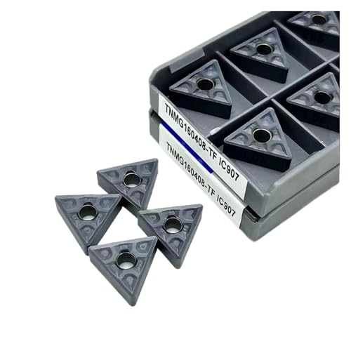 Indexierbare Drehklinge aus Metall 10 Stück TNMG160404-TF IC907 TNMG160408-TF IC907 Werkzeuge für Drehstahl Drehwerkzeuge zum Schneiden aus harter Legierung (TNMG160408-TF IC9 Indexierbare Drehklinge aus Metall 10 Stück TNMG160404-TF IC907 TNMG160408-TF IC907 Werkzeuge für Drehstahl Drehwerkzeuge zum Schneiden aus harter Legierung (TNMG160408-TF IC9 von BORRGTU
