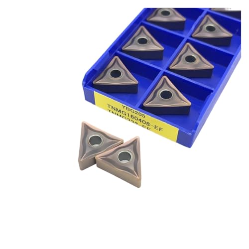 Indexierbare Drehklinge aus Metall 10 Stück TNMG220408 TNMG160404 TNMG220404 TNMG160408-EF YBG205 Drehwerkzeug aus harter Legierung Drehmaschine Schneidwerkzeug Indexierbare Drehklinge aus Metall 10 Stück TNMG220408 TNMG160404 TNMG220404 TNMG160408-EF YBG205 Drehwerkzeug aus harter Legierung Drehmaschine Schneidwerkzeug von BORRGTU
