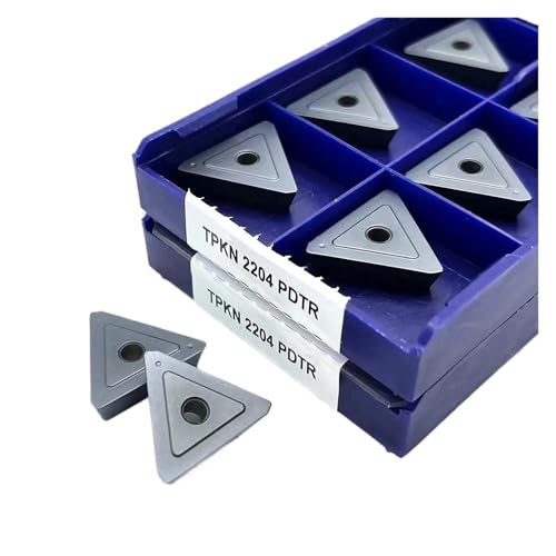 Indexierbare Drehklinge aus Metall 10 Stück TPKN2204PDTR LT30 TPKR2204PDTR LT30 Hartlegierung Drehmaschine Schneidwerkzeuge für Metall Klinge (TPKN2204PDTR LT30) von BORRGTU
