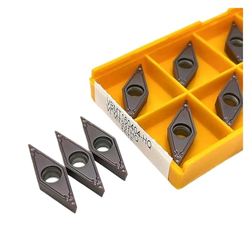 Indexierbare Drehklinge aus Metall 10 Stück VBMT160404-HQ 15TF VBMT160408-HQ 15TF Werkzeug für Außendrehwerkzeug aus Hartlegierung Werkzeuge zum Drehen aus Metall (VBMT160404-HQ 15TF) von BORRGTU