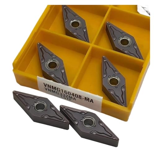 Indexierbare Drehklinge aus Metall 10 Stück VNMG160408-MA 6020 VNMG160404-MA 15TF VNMG160408-MA 15TF Werkzeug für Außendrehwerkzeug aus Hartlegierung (VNMG160408-MA 15TF) von BORRGTU
