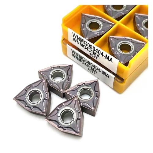 Indexierbare Drehklinge aus Metall 10 Stück WNMG080404 15TF WNMG080404 6020 WNMG080404 IC907 Werkzeug für Drehstahl aus Hartlegierung (WNMG080404 15TF) von BORRGTU
