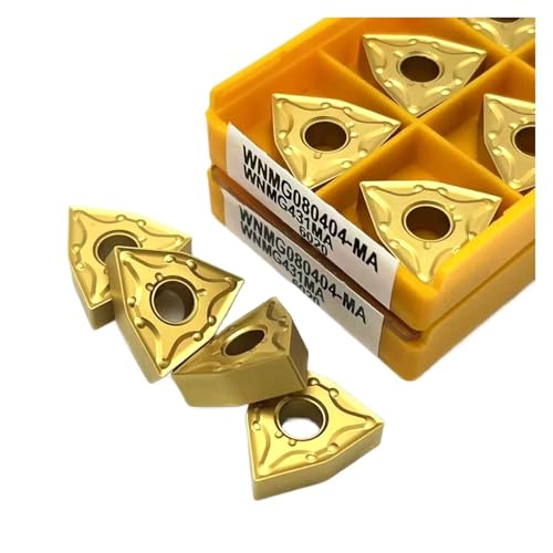 Indexierbare Drehklinge aus Metall 10 Stück WNMG080404 15TF WNMG080404 6020 WNMG080404 IC907 Werkzeug für Drehstahl aus Hartlegierung (WNMG080404 6020) von BORRGTU