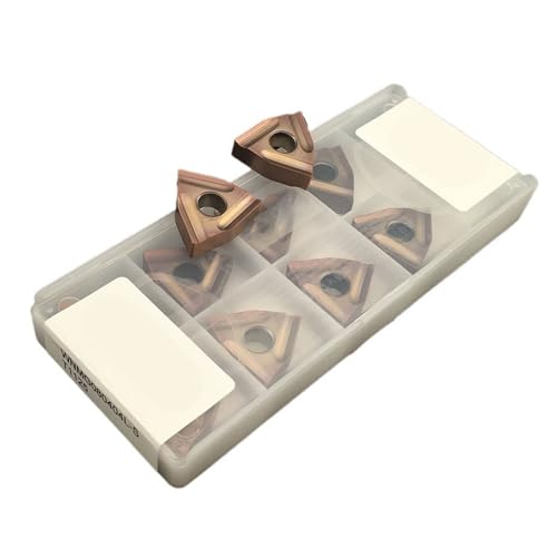 Indexierbare Drehklinge aus Metall 10 Stück WNMG080404L-S WNMG080404R-S WNMG080408L-S WNMG080408R-S T1125 Harte Legierung Externe Drehwerkzeug Werkzeuge Drehmaschine Fräser (WNMG080404L-S T112 Schritt von BORRGTU