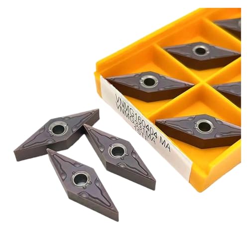 Indexierbare Drehklinge aus Metall 10PCS VNMG160404 VNMG160408-MA 15TF 6020 735 Außendrehwerkzeug aus Hartlegierung Schneidwerkzeug für Drehmaschine (VNMG160404-MA 15TF) von BORRGTU