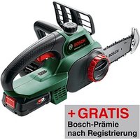 AKTION: BOSCH Home & Garden UniversalChain 18 Akku-Kettensäge 18,0 V, mit 1 Akku mit Prämie nach Registrierung AKTION: BOSCH Home & Garden UniversalChain 18 Akku-Kettensäge 18,0 V, mit 1 Akku mit Prämie nach Registrierung von BOSCH Home & Garden
