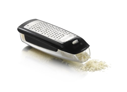Boska Easy Grater/mit praktischem Auffangbehälter/Kunststoff/Edelstahl/Silber / 165 x 70 x 45 mm von BOSKA