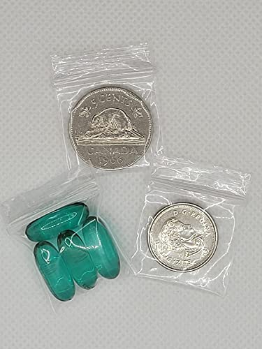 Boss Moves Robuste, einfach zu bedienende, wiederverschließbare Mini-Reißverschlussbeutel (2,5 x 2,5 cm) (100 Stück) – wiederverwendbare Plastiktüten von BOSS MOVES