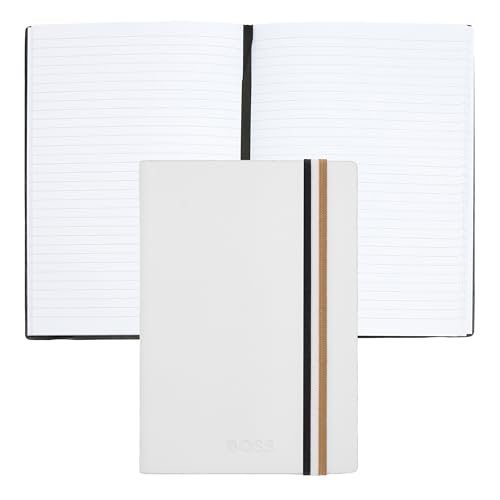 BOSS Iconic White Lined Notizbuch A6 BOSS Iconic White Lined Notizbuch A6 von BOSS
