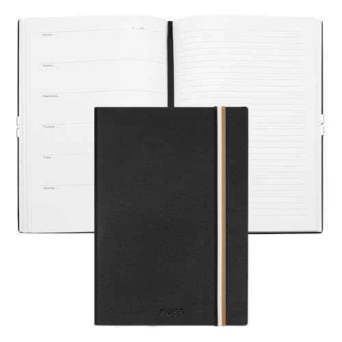 Notizbuch A5 Iconic Black Planer Notizbuch A5 Iconic Black Planer von BOSS