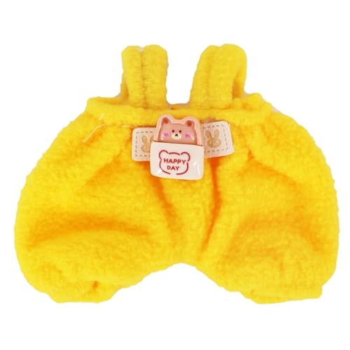 BOSSETY Labubu Kleidung, Bekleidung für 17cm Labubu Plüsch, nur Bekleidungs (Keine Puppen), Einfach an- und auszuziehen, geeignet zum Fotografieren und Sammeln, DIY Geschenke (2-Gelb) von BOSSETY