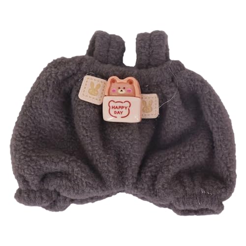 BOSSETY Labubu Kleidung, Bekleidung für 17cm Labubu Plüsch, nur Bekleidungs (Keine Puppen), Einfach an- und auszuziehen, geeignet zum Fotografieren und Sammeln, DIY Geschenke (2-Grau) von BOSSETY