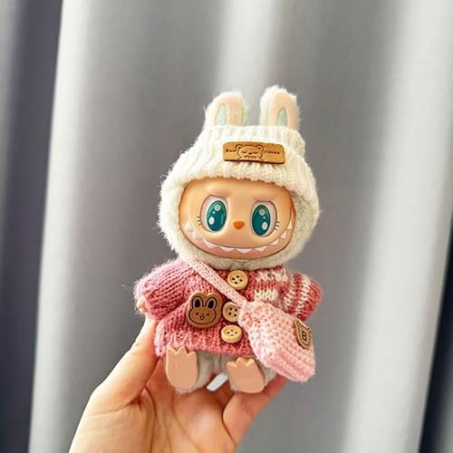 BOSSETY Labubu kleidung,Bekleidung für 17cm Labubu Plüsch,nur Bekleidungs (Keine Puppen),Einfach an- und auszuziehen,geeignet zum Fotografieren und Sammeln,DIY Kinder Geschenke,Modisches Spielzeug (H) von BOSSETY