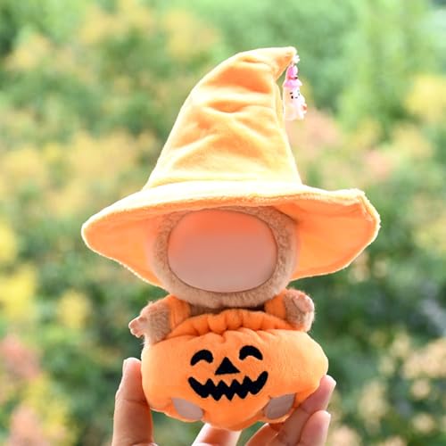 Halloween-Thema Labu Puppenkleidung für 17cm Labu Puppe, Passende Kleidung für die Plüsch Toy, Labu Kleidung Set für 17 cm große Puppe, Geeignet zum Fotografieren und Sammeln, modisches Spielzeug (B) von BOSSETY