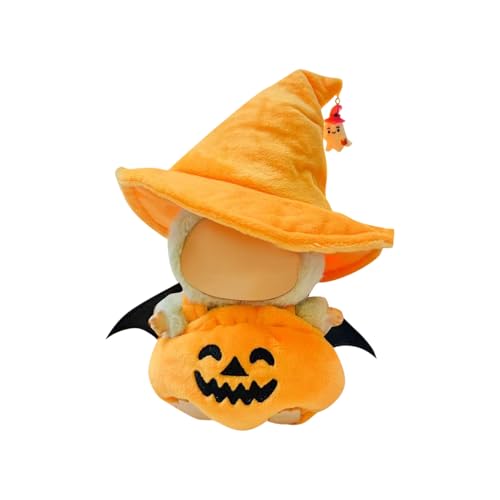 Halloween-Thema Labu Puppenkleidung für 17cm Labu Puppe, Passende Kleidung für die Plüsch Toy, Labu Kleidung Set für 17 cm große Puppe, Geeignet zum Fotografieren und Sammeln, modisches Spielzeug (G) von BOSSETY