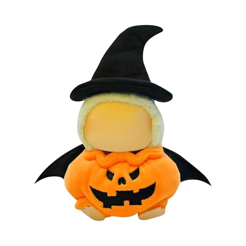 Halloween-Thema Labu Puppenkleidung für 17cm Labu Puppe, Passende Kleidung für die Plüsch Toy, Labu Kleidung Set für 17 cm große Puppe, Geeignet zum Fotografieren und Sammeln, modisches Spielzeug (H) von BOSSETY