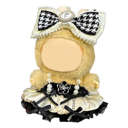 Labu Puppenkleidung für 17cm Labu Puppe, Passende Kleidung für die Plüsch Toy, Labu Kleidung Set für 17 cm große Puppe, Geeignet zum Fotografieren und Sammeln, (C) von BOSSETY
