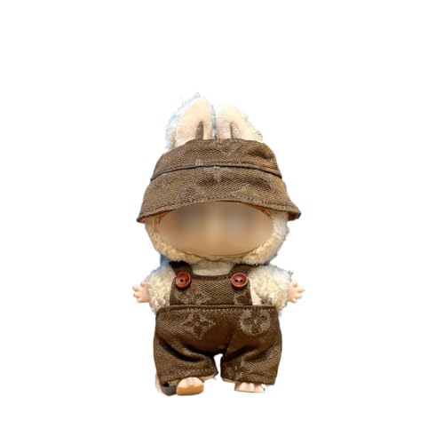 Puppe Kleidung, Bekleidung für 17cm Puppe Plüsch, Kuscheltier Kleidung Outfit nur Bekleidungs zubehör für 17cm Puppe Plush Pullover Hoodie Bekleidung (B) von BOSSETY