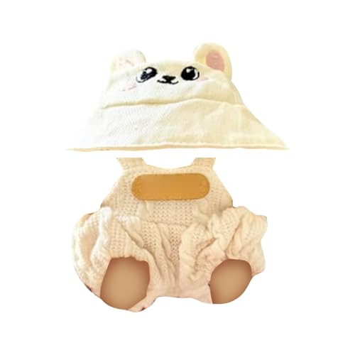 Labu Puppenkleidung für 17cm Labu Puppe, Passende Kleidung für die Plüsch Toy, Labu Kleidung Set für 17 cm große Puppe, Geeignet zum Fotografieren und Sammeln, Modisches süßes Spielzeug (B) von BOSSETY