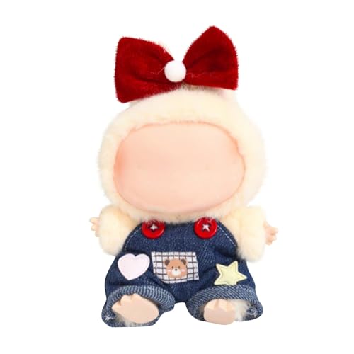 Labu Puppenkleidung für 17cm Labu Puppe, Passende Kleidung für die Plüsch Toy, Labu Kleidung Set für 17 cm große Puppe, Geeignet zum Fotografieren und Sammeln, Modisches süßes Spielzeug (D) von BOSSETY